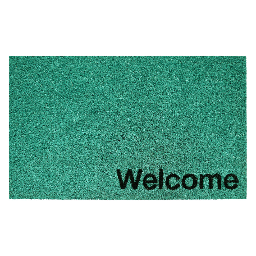 Collins Sea Green Pastel Welcome Doormat Sea Green / 24"x36"