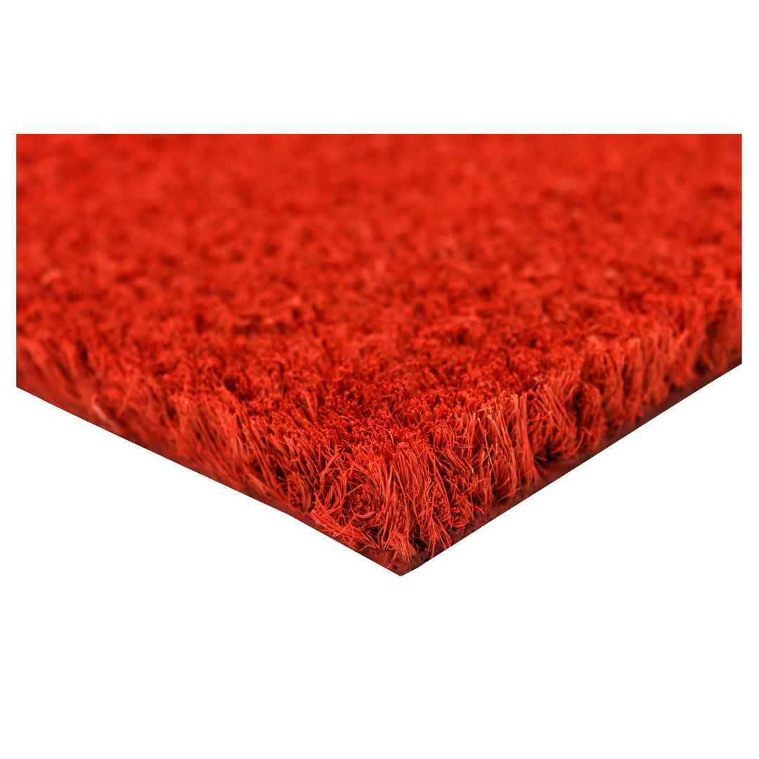 Collins Red Pastel Welcome Doormat Red / 17"x29"