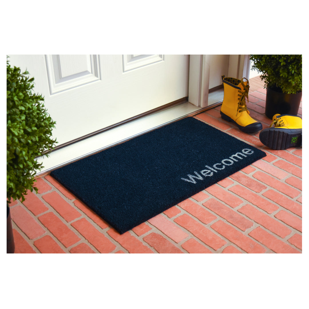 Collins Blue Pastel Welcome Doormat Blue / 24"x36"