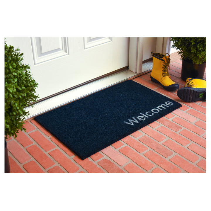 Collins Blue Pastel Welcome Doormat Blue / 24"x36"