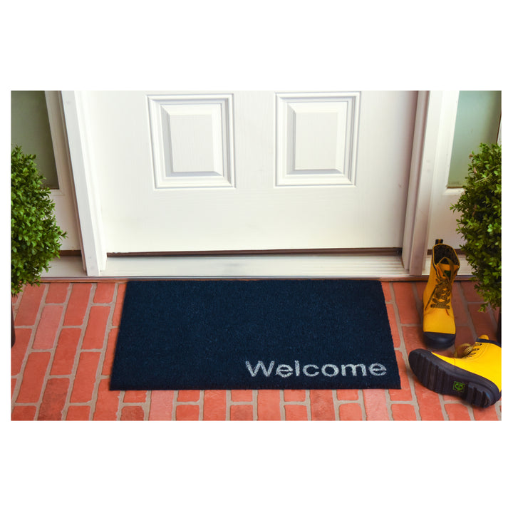 Collins Blue Pastel Welcome Doormat Blue / 24"x36"