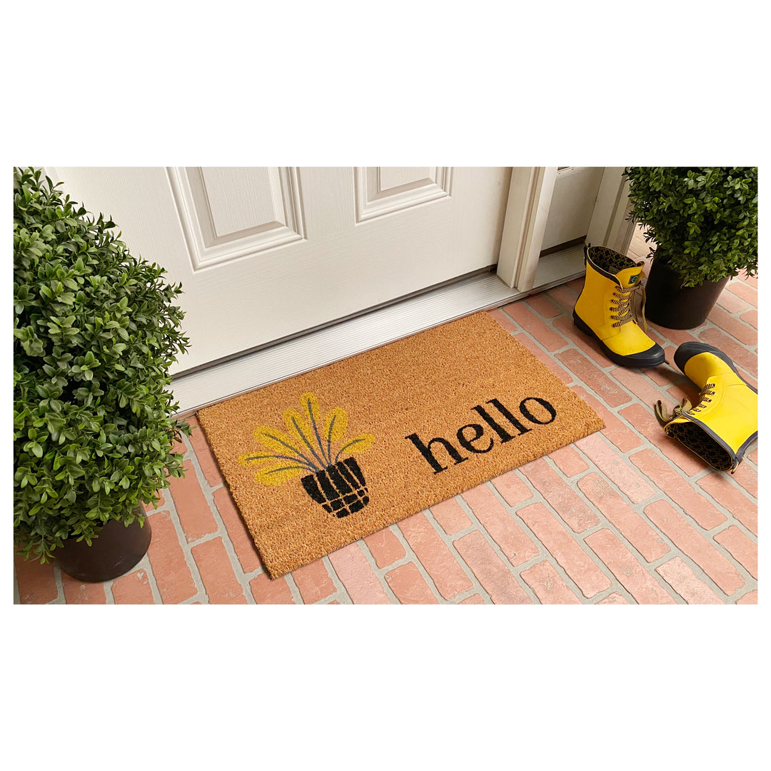 Yellow Bouquet Doormat 17"x29"