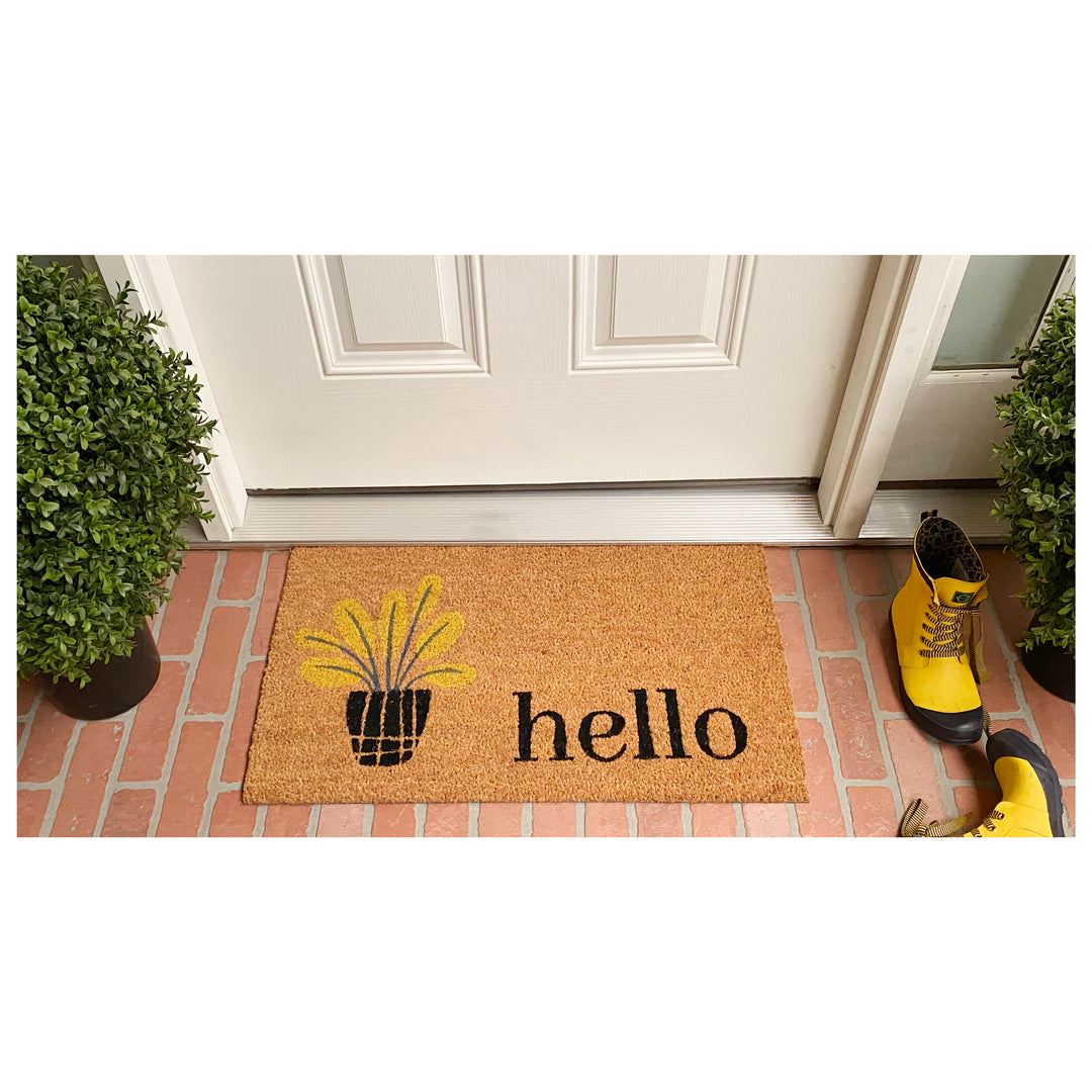 Yellow Bouquet Doormat 17"x29"