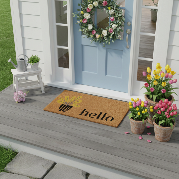Yellow Bouquet Doormat