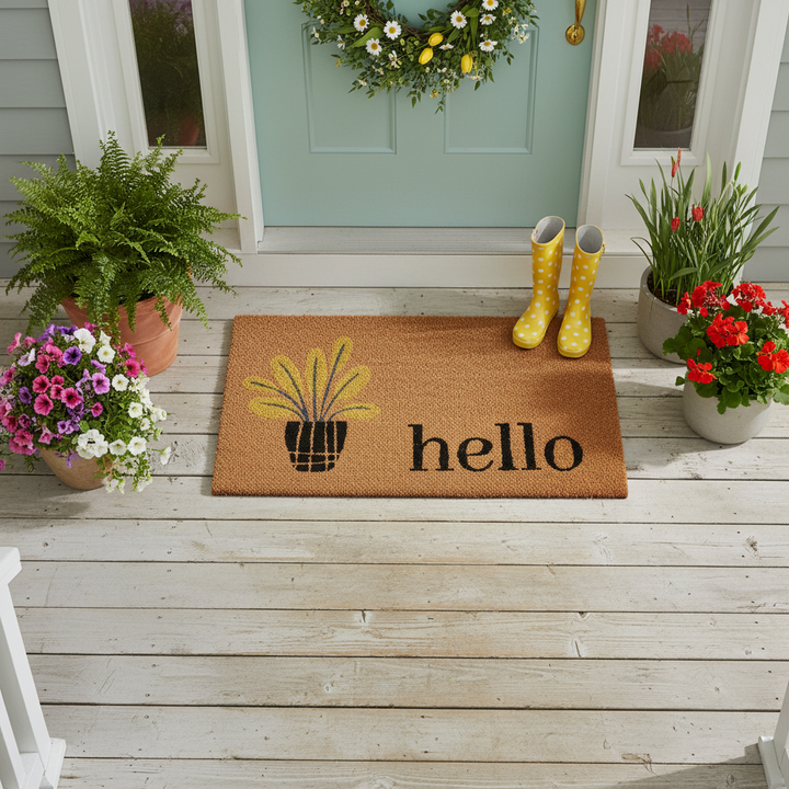 Yellow Bouquet Doormat