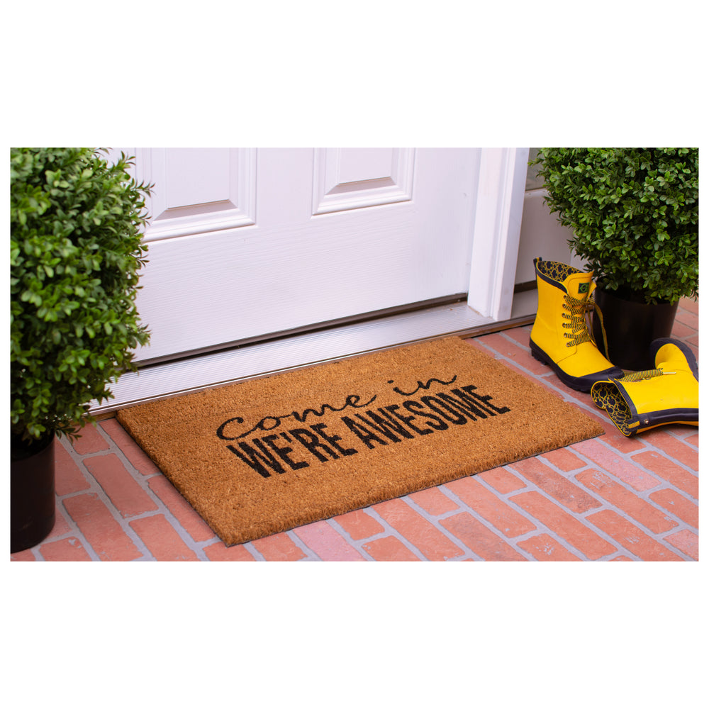 We're Awesome Doormat 17"x29"