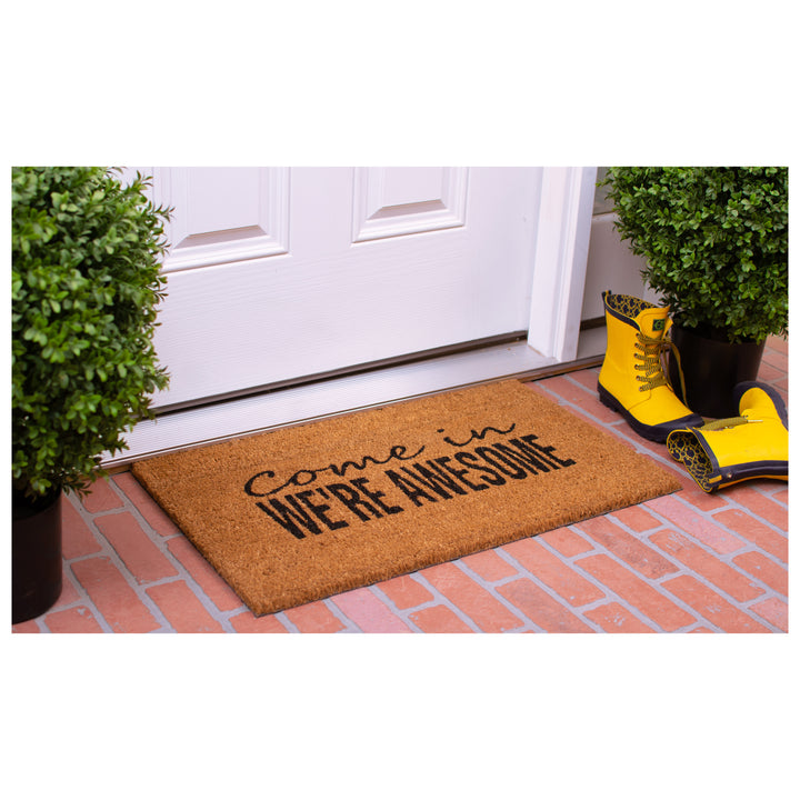 We're Awesome Doormat 17"x29"
