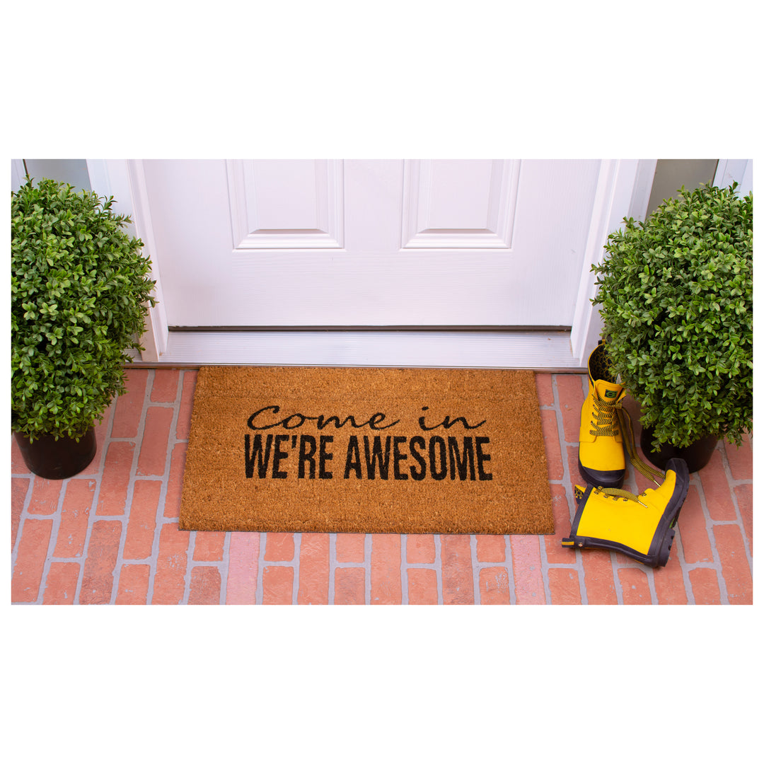 We're Awesome Doormat 17"x29"