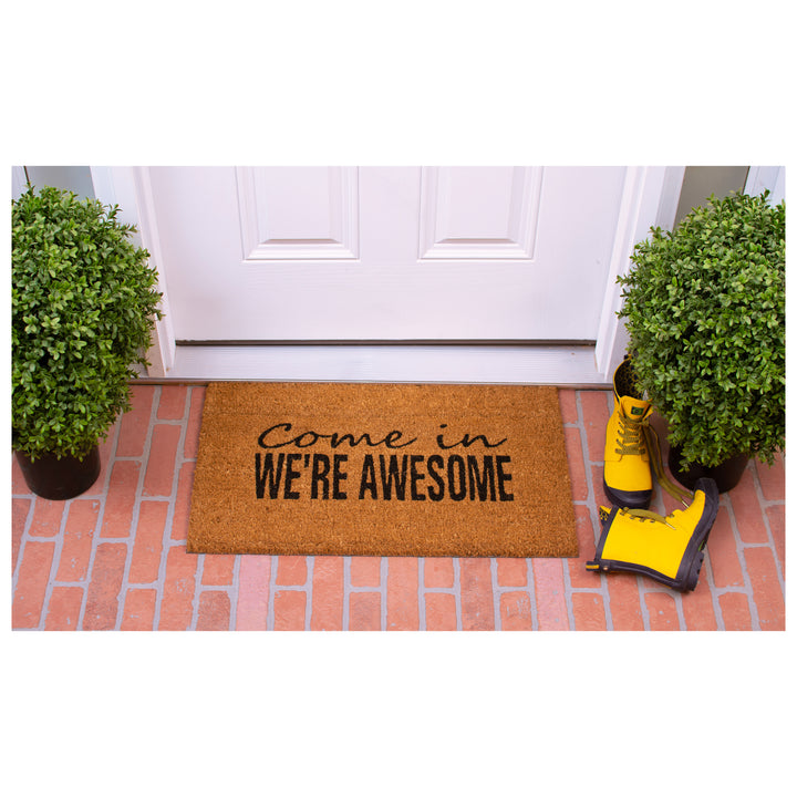 We're Awesome Doormat 17"x29"