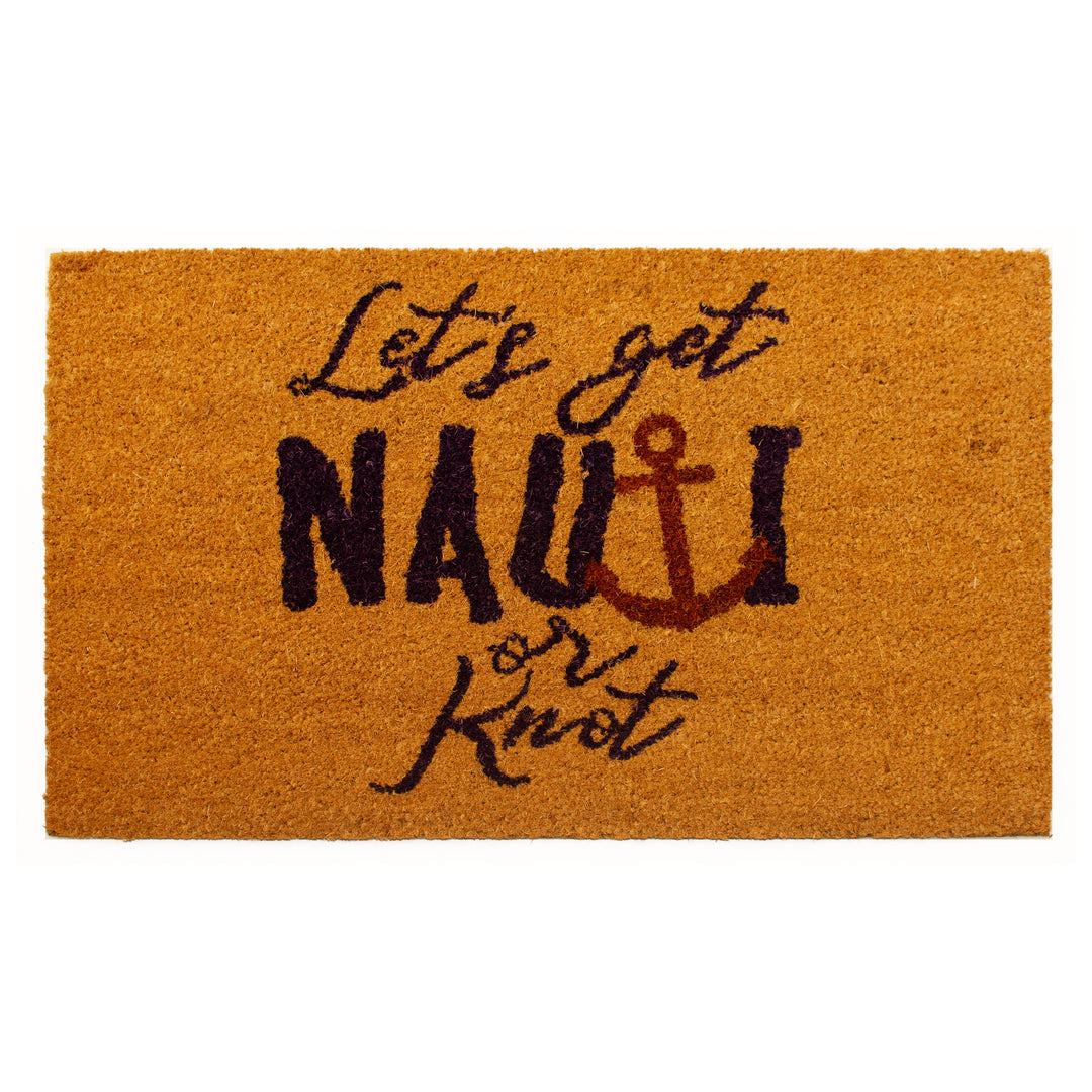 Nauti or Knot Doormat 17"x29"
