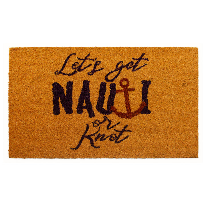 Nauti or Knot Doormat 17"x29"
