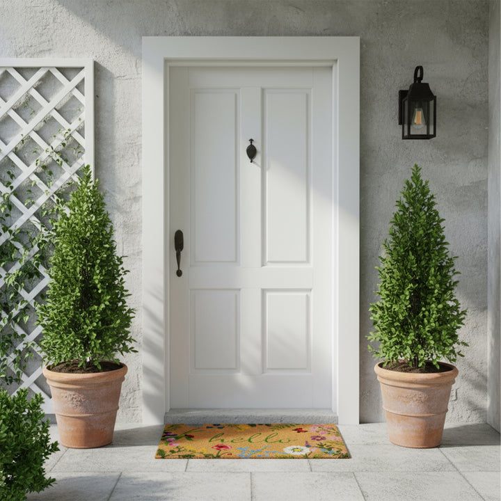 Floral Hello Doormat