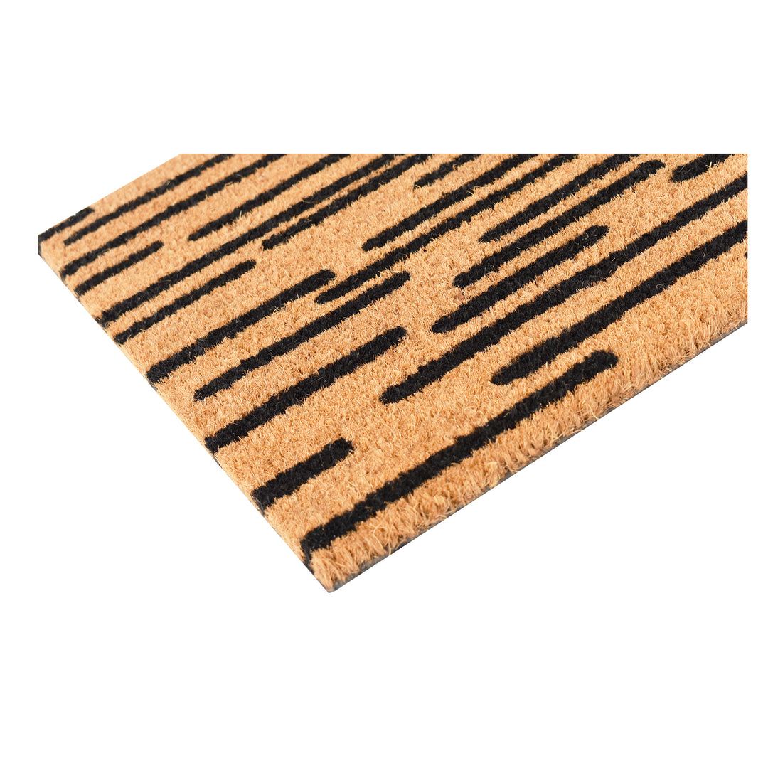 Black and Red Doormat 17"x29"