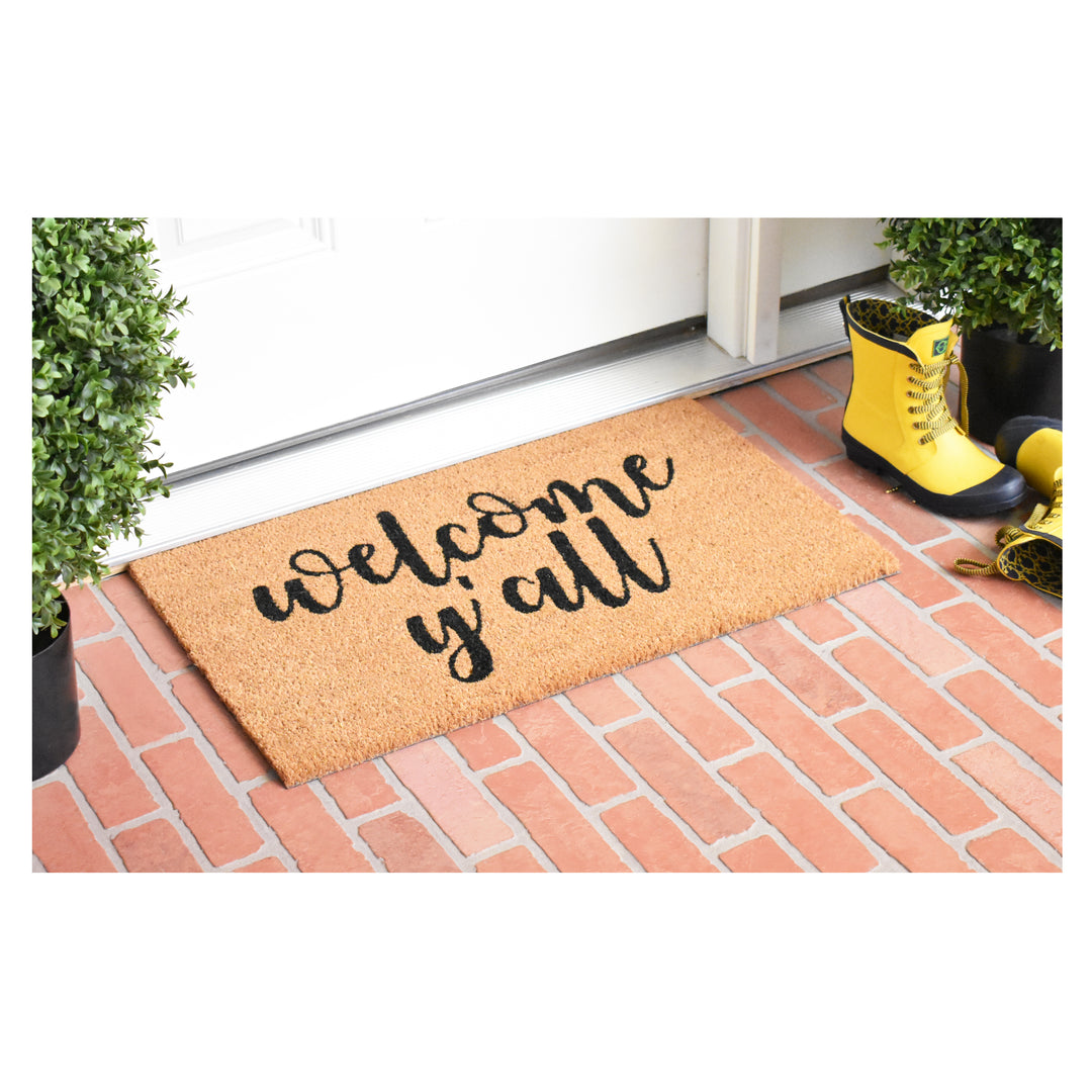 Welcome Y'all Doormat 36"x72"