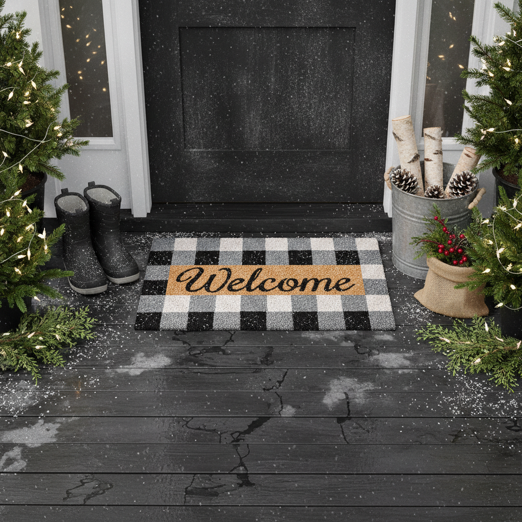 Pretty in Plaid Doormat
