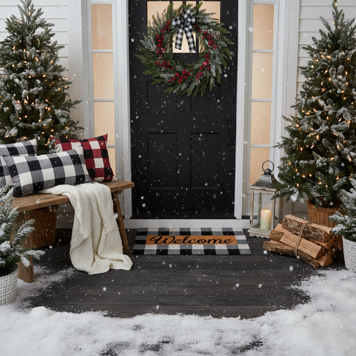 Pretty in Plaid Doormat