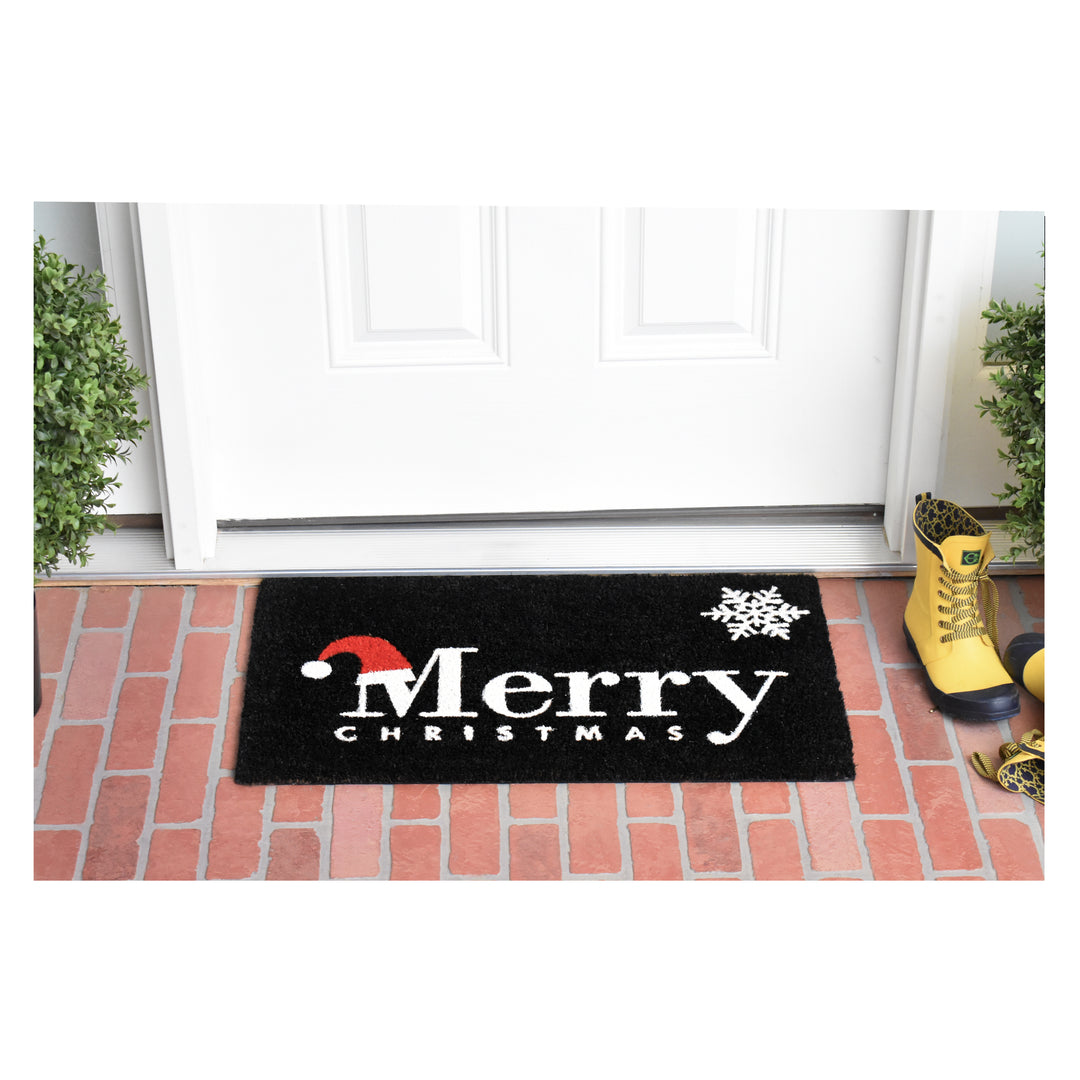 Santa Tidings Doormat 17"x29"
