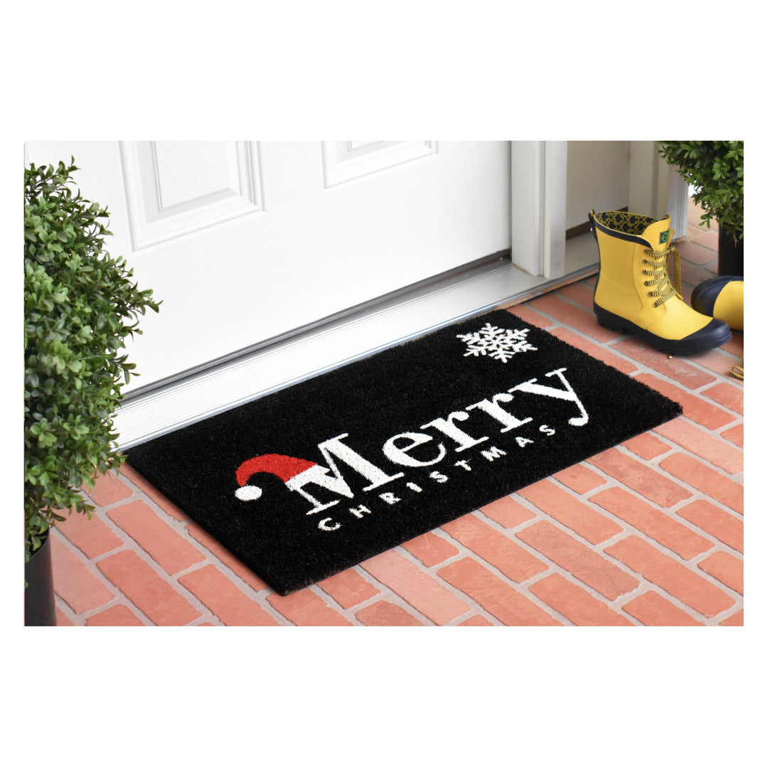 Santa Tidings Doormat 17"x29"
