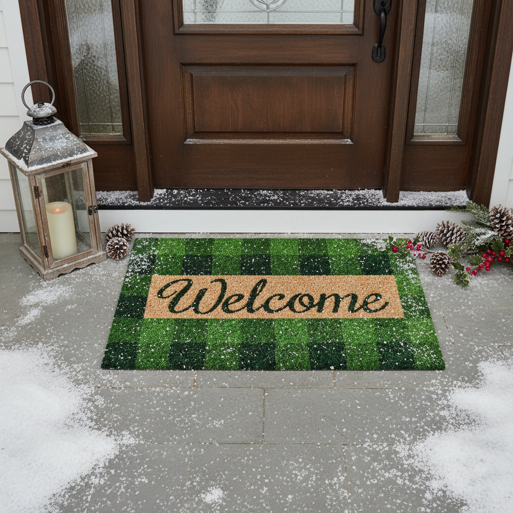 Pretty in Plaid Doormat