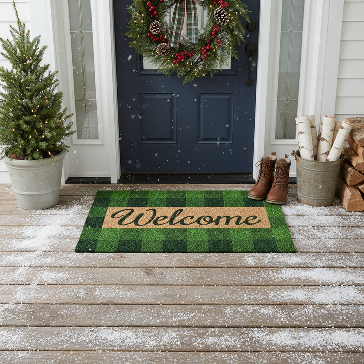 Pretty in Plaid Doormat