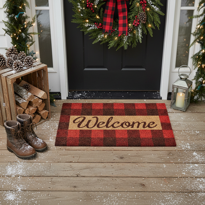 Pretty in Plaid Doormat