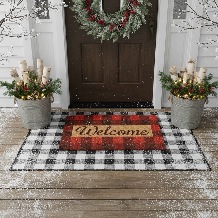 Pretty in Plaid Doormat