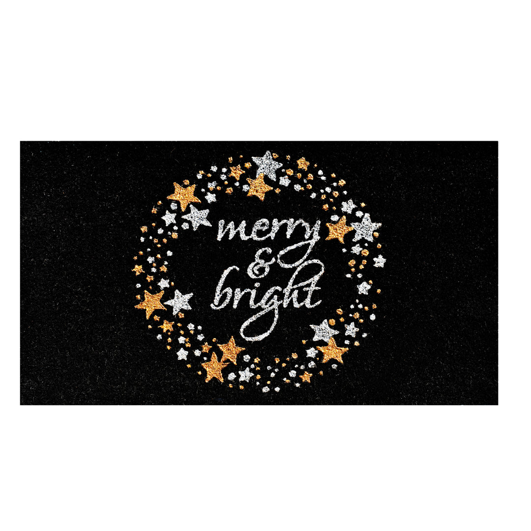 Star Holiday Greeting Doormat 17"x29"