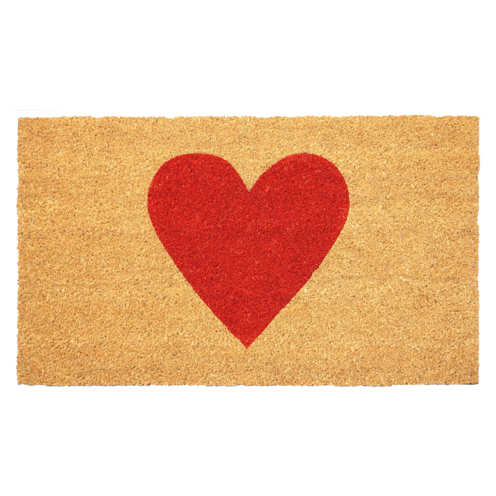 Red Heart Doormat