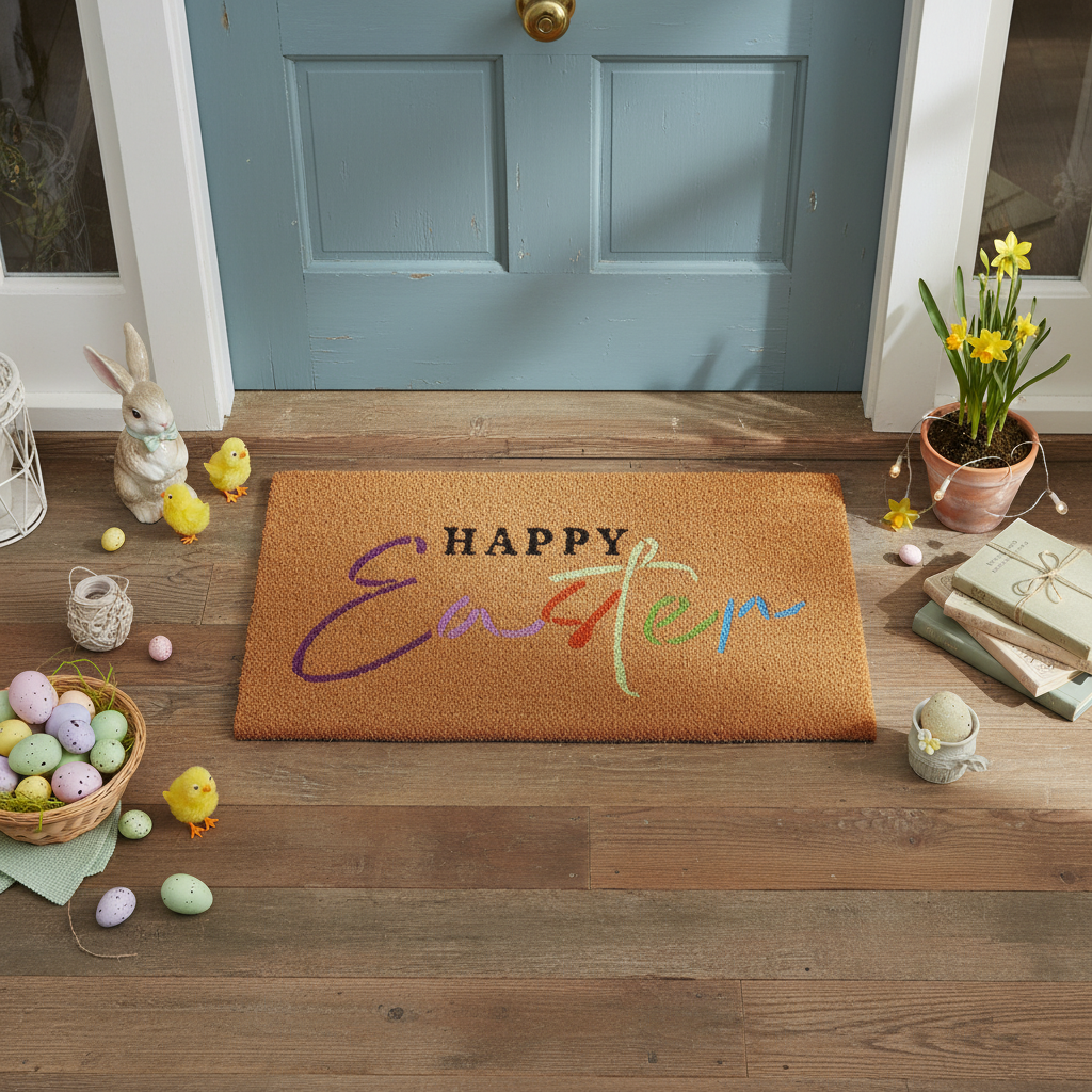 Easter Blessings Doormat