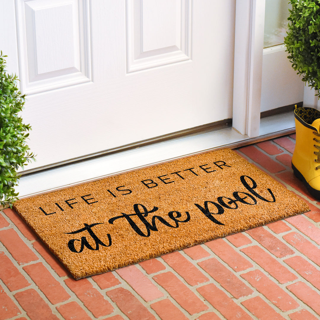 Life is better at the pool Doormat 24"x48"