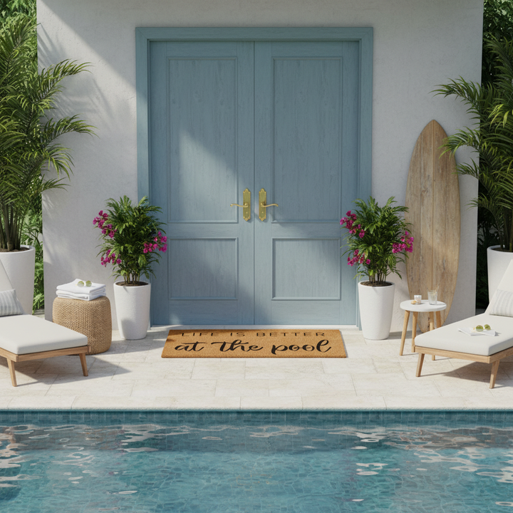 Life is Better at the Pool Doormat