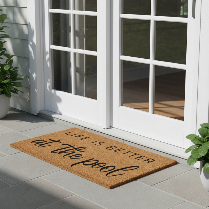 Life is Better at the Pool Doormat