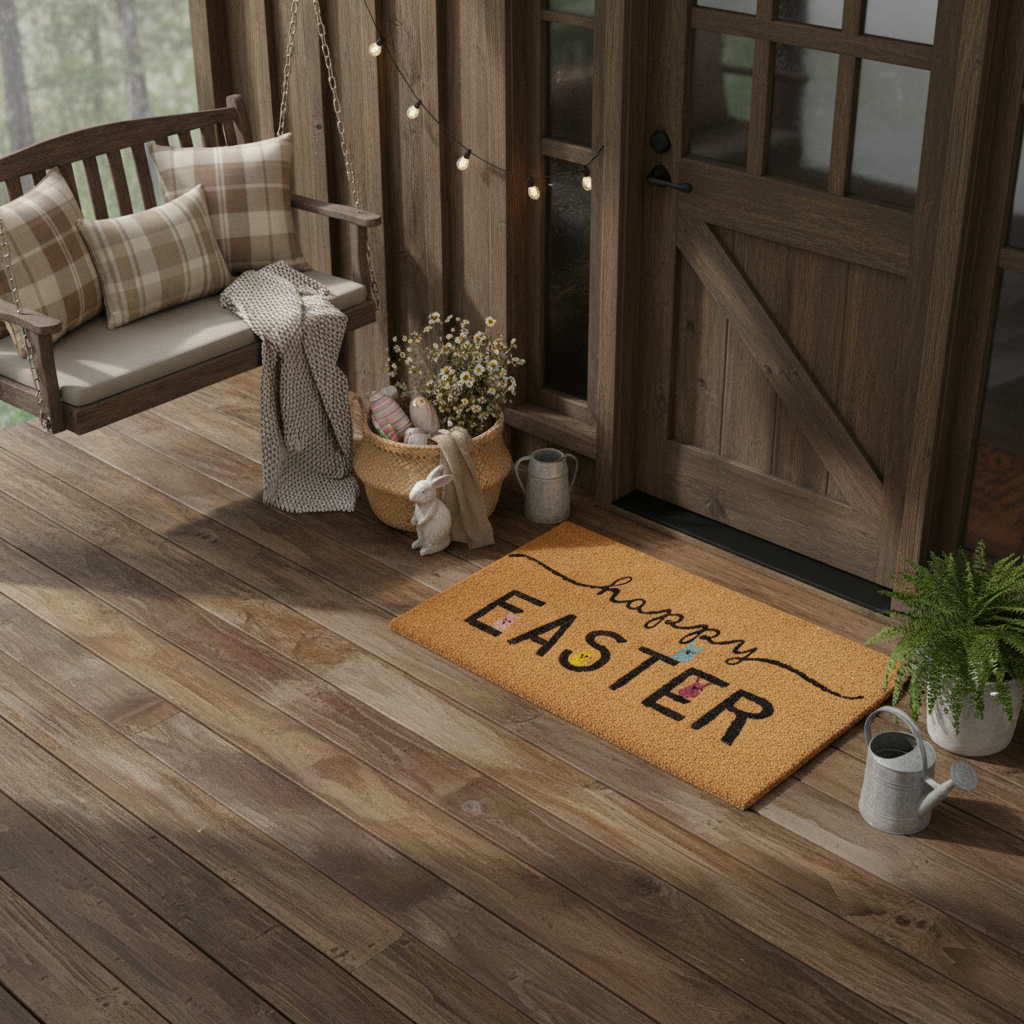 Happy Easter Peeps Doormat