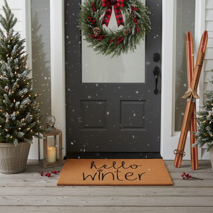 Hello Winter Doormat