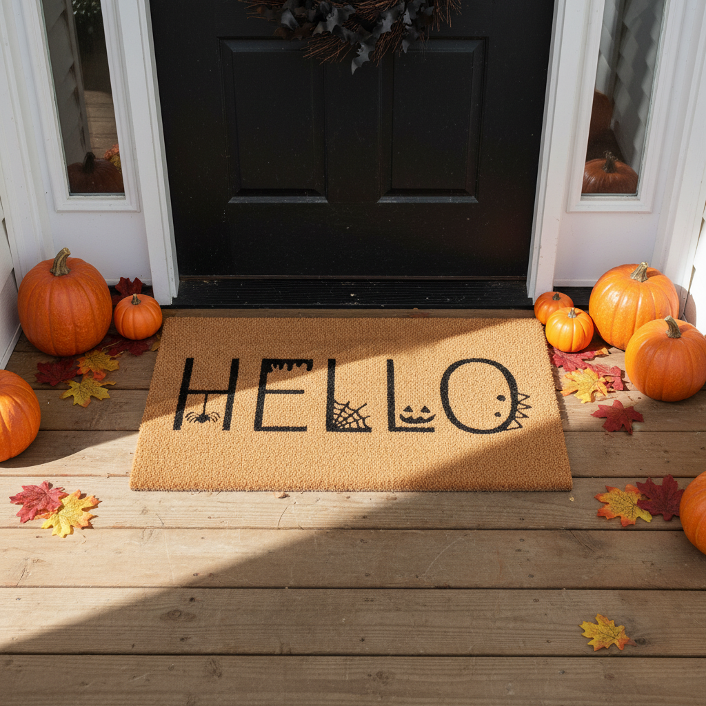 Spooky Hello Doormat