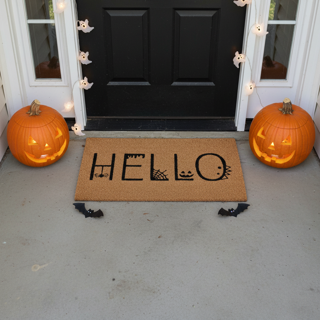 Spooky Hello Doormat