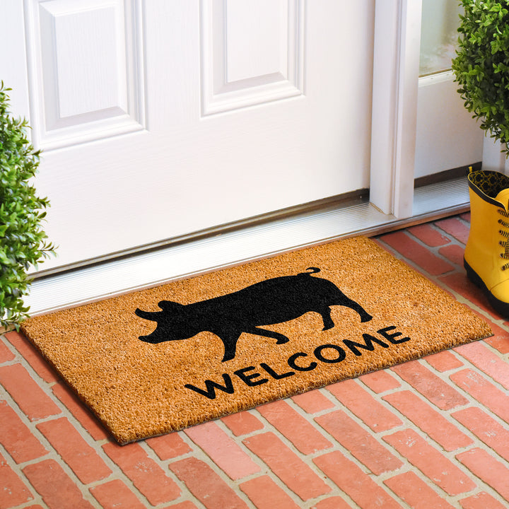 Piggy Doormat 17"x29"