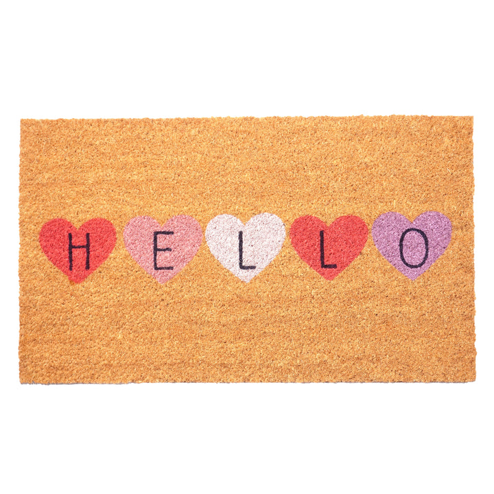 Heart Hello  Doormat 17"x29"