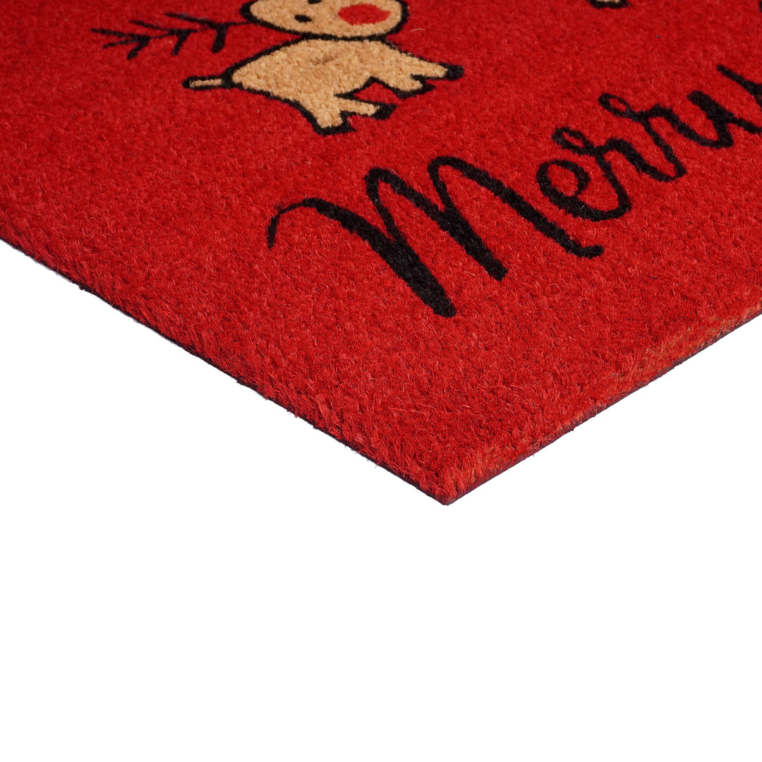 Merry Christmas Deer  Doormat 24"x36"