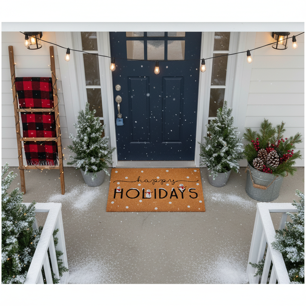 Holiday Joy Doormat