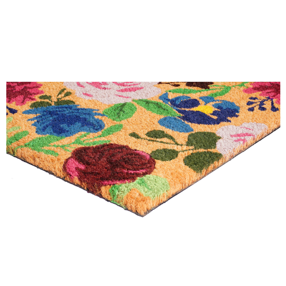 Boho Flowers  Doormat 17"x29"