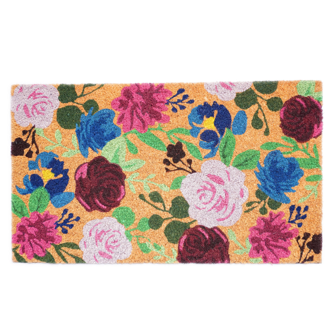Boho Flowers  Doormat 24"x36"
