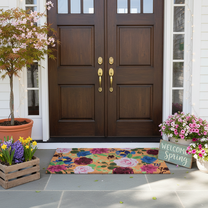 Boho Flowers  Doormat