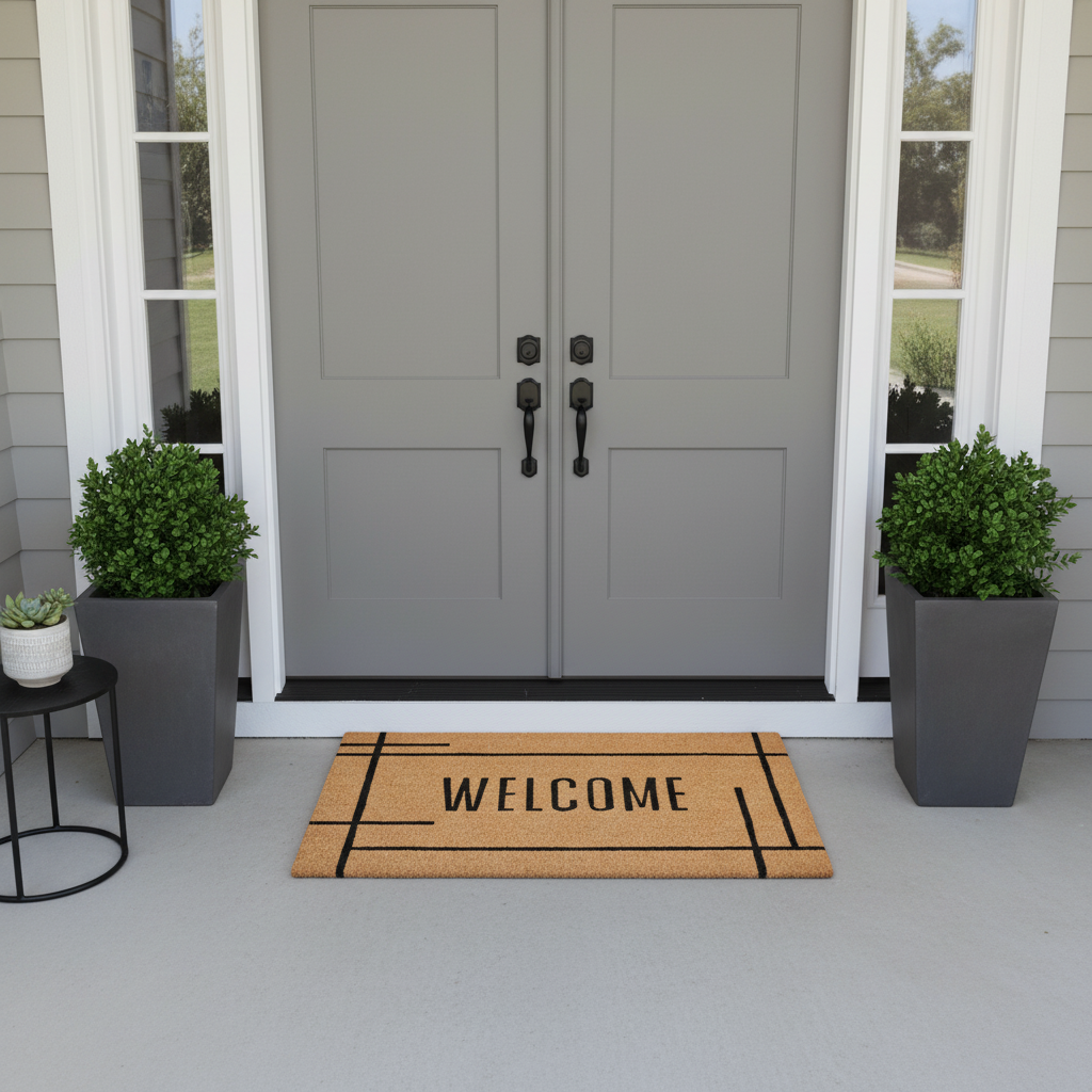 Modern Welcome Doormat