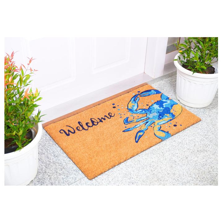 Blue Crab Welcome Doormat 17"x29"