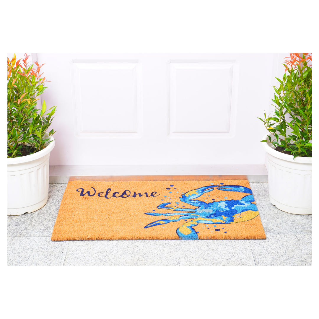 Blue Crab Welcome Doormat 17"x29"