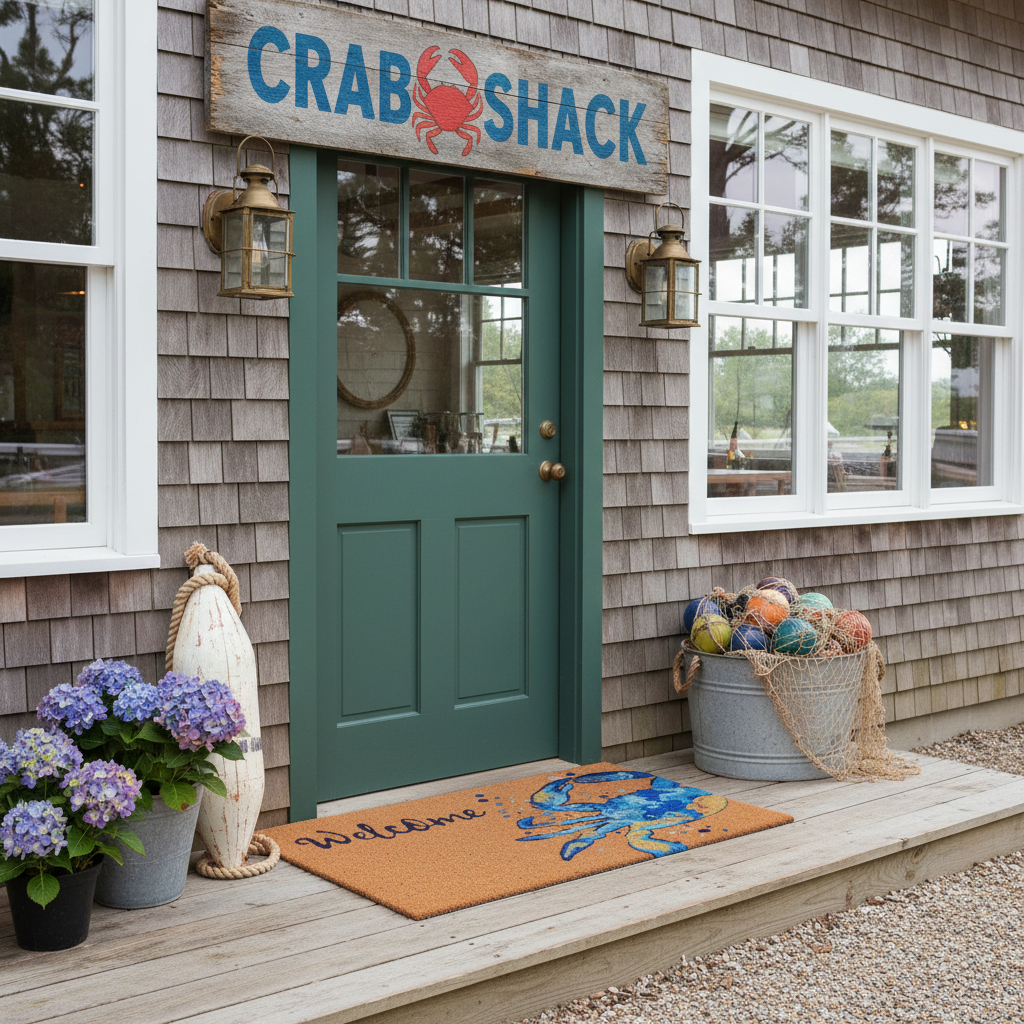 Blue Crab Welcome Doormat