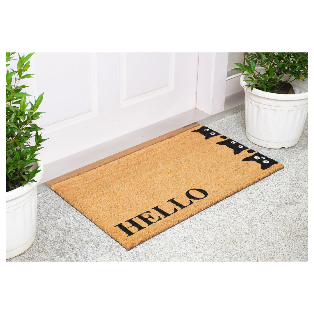 Peeking Kitties Doormat 17"x29"