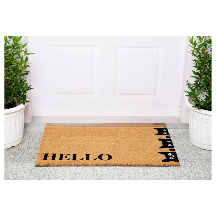 Peeking Kitties Doormat 17"x29"