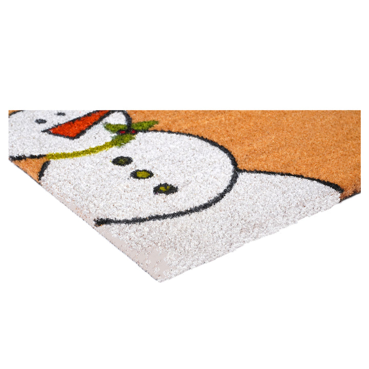 Winter Snowman Doormat Natural / 24"x36"